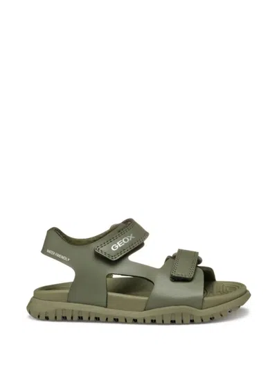 Geox Kids' Fusbetto Sandals In Green
