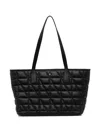 Geox Gardren Quilted Tote Bag In Black
