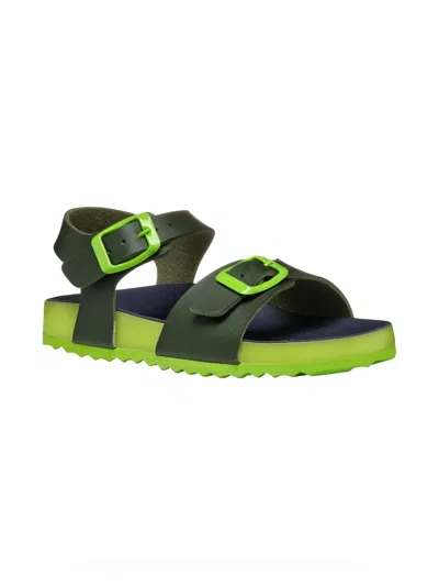 Geox Ghita Buckle-strap Sandals In Black