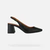 Geox 65mm Pointed-toe Block-heel Pumps In Black