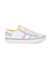 Geox Gisli Colour-block Sneakers In White
