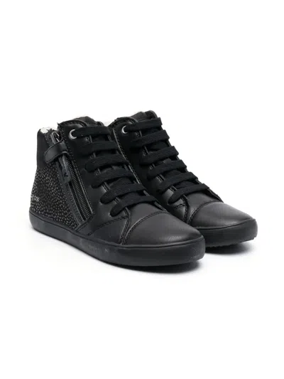 Geox Gisli Side-zip Boots In Black