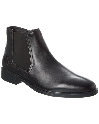 Geox Gladwin Leather Boot In Black