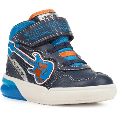 Geox Gray Jay Mid Sneaker In Blue