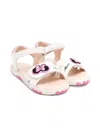 Geox Sandal Haiti Junior White/dark Pink In White