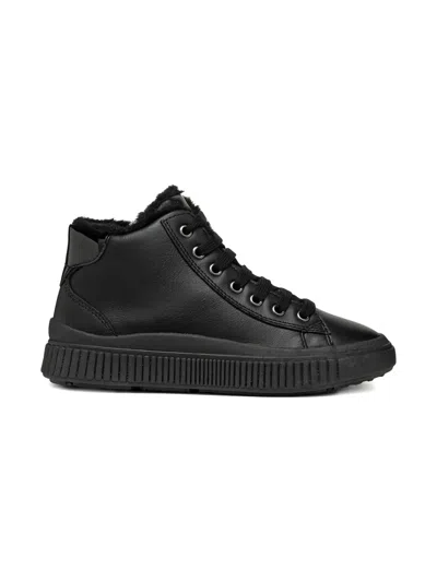 Geox Kids' High-top Sneakers In Black