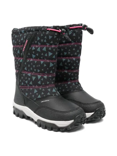 Geox Kids' Himalaya Boots In Black