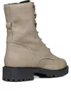 Geox Woman Ankle Boots Beige Size 8 Leather In Brown