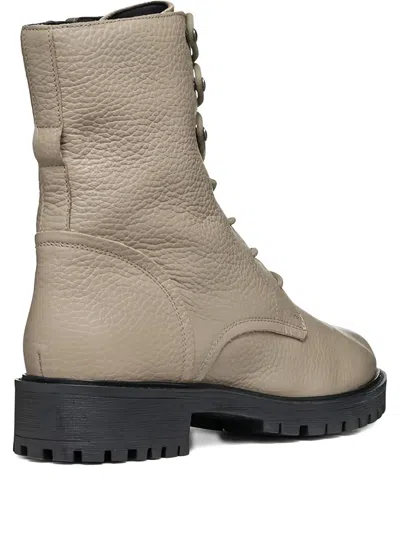 Geox Hoara Combat Boots In Neutral
