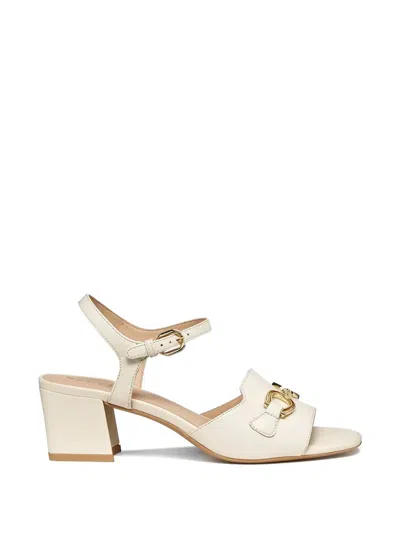 Geox Horsebit-detail Buckled Sandals In Neutral