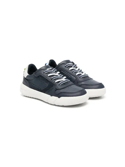 Geox Kids' Hyroo Low-top Sneakers In Blue