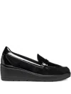 Geox Ilde Leather Loafers In Black