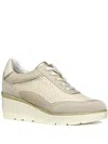 Geox Ilde Wedge Sneakers In Neutral
