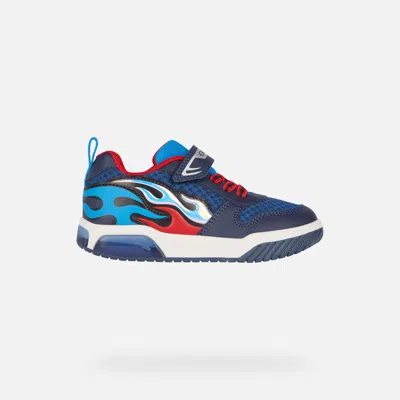 Geox Kids' Inek Boy Navy/light Blue In Navy,light Blue