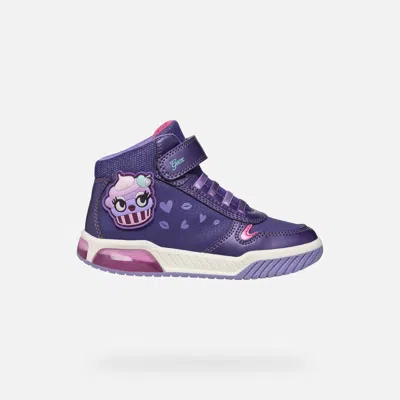 Geox Kids' Inek Girl Violet/fuchsia In Violet,fuchsia