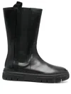 Geox Isotte Leather Boots In Schwarz
