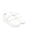 Geox J Eclyper Perforated Double-strap Sneakers In White
