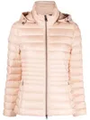 Geox Jaysen Hooded Down Jacket In Rosa
