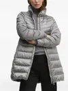 Geox Jaysen Quilted High-neck Jacket In Gray