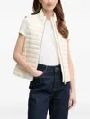 Geox Jaysen Quilted Zip-front Vest In Neutral