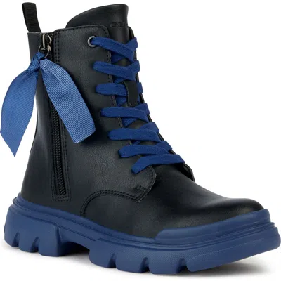 Geox Kids'  Junette Zip Combat Boot