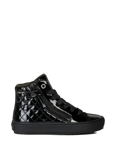 Geox Kalispera キルティング ジップスニーカー In Black