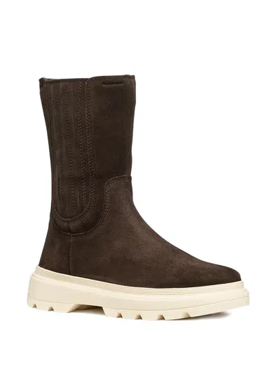 Geox Kiddartah Boots In Brown