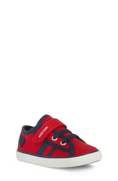 Geox Kids' Gisli Trainer In Red/ Navy