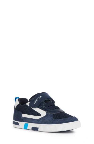 Geox Kids' Kilwi Trainer In Taupe/ Navy
