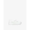 Geox White Kids' Rann-e Boy Woven Low-top Trainers Eur 37 / 4 Uk In White