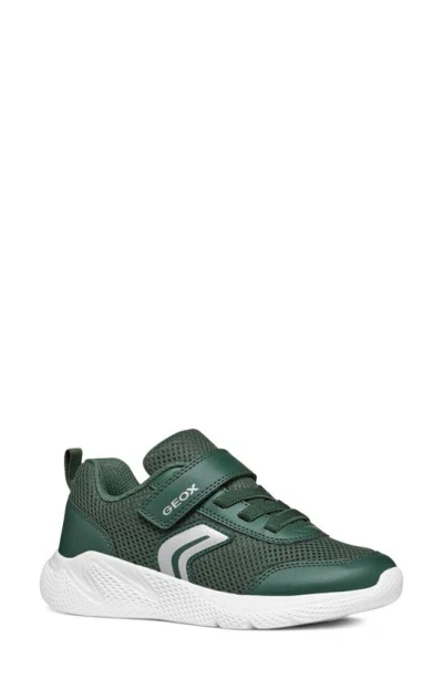 Geox Kids' Sprintye Sneaker In Dark Green