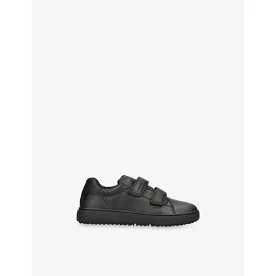 Geox Kids' Theleven Leather School Shoes Black Eur 35 / 2.5 Uk