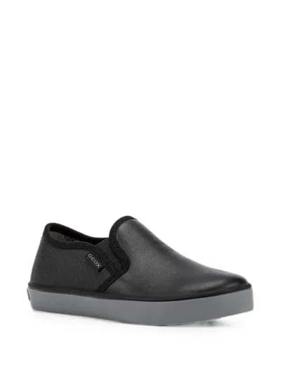 Geox Kids' Kilwi Elastic-detail Sneakers In Black