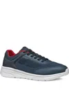 Geox Klaiver Panelled Sneakers In Blue