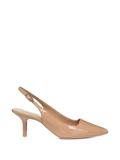 Geox Kleopy Patent-finish Slingback-strap Heeled Pumps In Pink