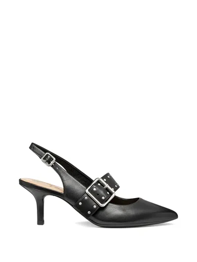 Geox Kleopy Studded Buckle Pumps In Black