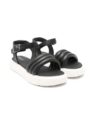 Geox Kids' Kodette Platform Sandals In Black