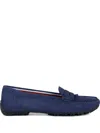 Geox Kosmopolis Suede Loafers In Blue