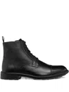 Geox Lace-up Fastening Boots In Black