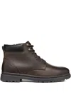 Geox Lace-up Fastening Boots In Brown