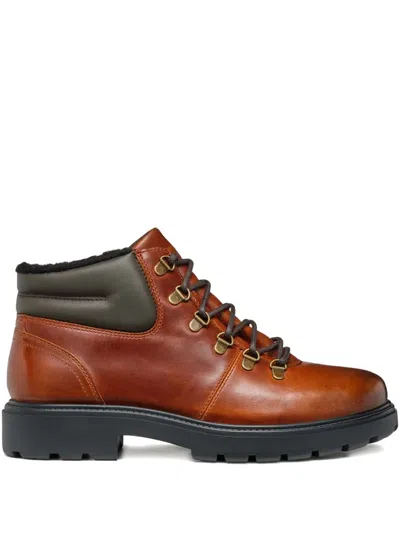 Geox Lace-up Leather Boots