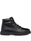 Geox Lace-up Leather Boots