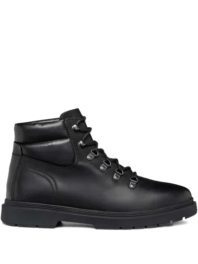 Geox Lace-up Leather Boots