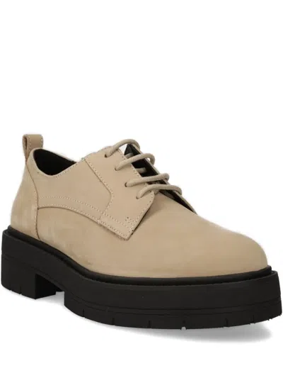 Geox Lace-up Platform Shoes In Neutral