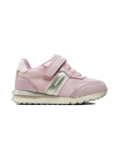 Geox Babies' Lace-up Sneakers In Pink