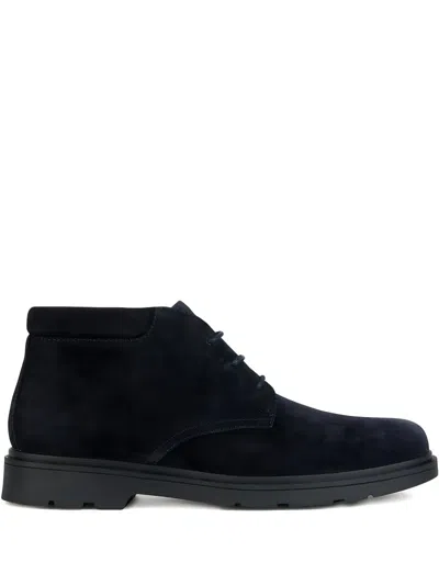 Geox Lace-up Suede Boots In Multi