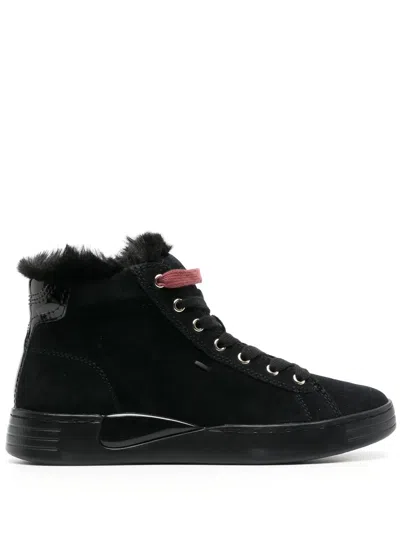 Geox Lauressa High-top Sneakers In Black