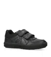 Geox Arzach Leather Low-top Trainers 4-7 Years In Black