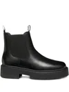 Geox Leather Boots In Black