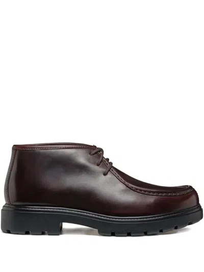 Geox Leather Lace-up Ankle Boots
